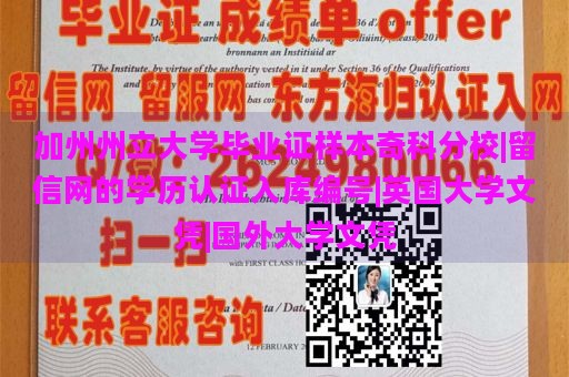 加州州立大学毕业证样本奇科分校|留信网的学历认证入库编号|英国大学文凭|国外大学文凭